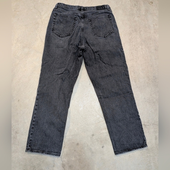 Abercrombie & Fitch Women's 31/12s 90s Straigh Ultra High Rise Gray Jeans - Picture 5 of 7